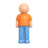 Standing Person 3D icon