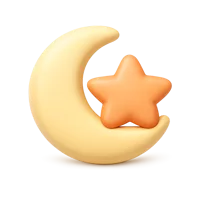 Star Crescent 3D icon