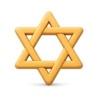 Star of David 3D icon
