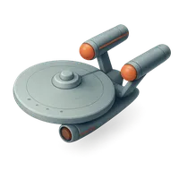 Starship Enterprise 3D icon