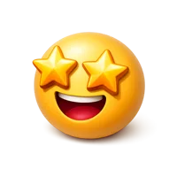 Starstruck Face 3D icon