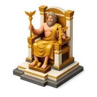 Amber Statue of Zeus at Olympia 3D icon