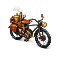 Steam Bicycle 3D icon