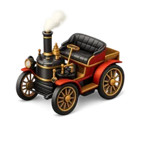 Steam Car 3D icon
