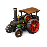 Steam Tractor 3D icon