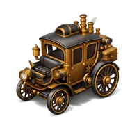 Steampunk Carriage 3D icon