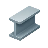 Steel I-Beam 3D icon