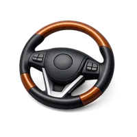 Brown Steering Wheel 3D icon