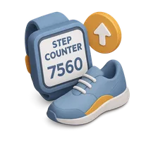 Step Counter 3D icon