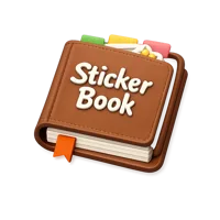 Sticker Book 3D icon
