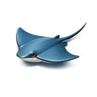 Blue Stingray 3D icon