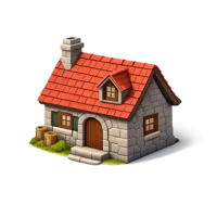 Stone Cottage 3D icon