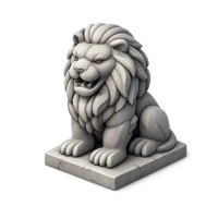 Stone Lion 3D icon