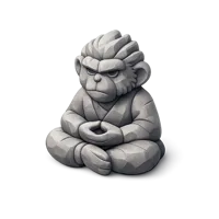 Stone Monkey 3D icon