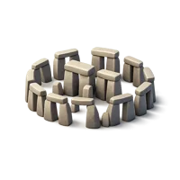Brown Stonehenge 3D icon