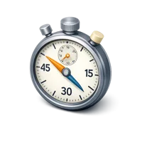 Blue Stopwatch 3D icon