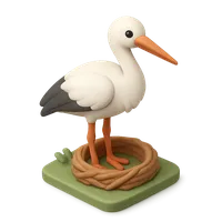 Stork 3D icon