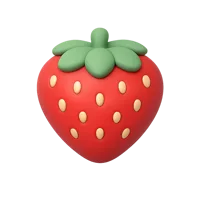 Strawberry 3D icon