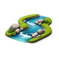 Stream 3D icon