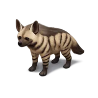 Striped Hyena 3D icon