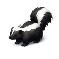 Striped Skunk 3D icon