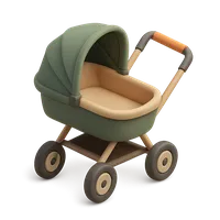 Stroller 3D icon
