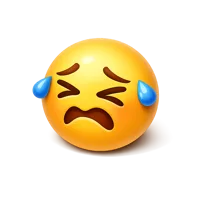 Struggling Face 3D icon