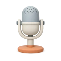 Studio Microphone 3D icon