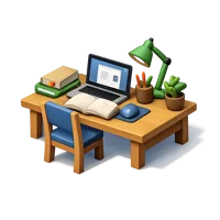 Brown Study 3D icon