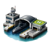 Submarine Base 3D icon