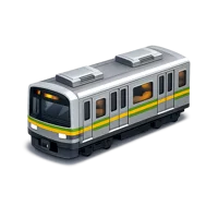 Amber Subway Car 3D icon