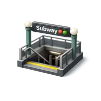 Subway Entrance 3D icon