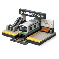 Amber Subway Station 3D icon
