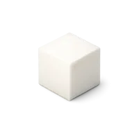 White Sugar Cube 3D icon