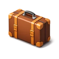 Suitcase 3D icon
