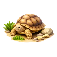 Sulcata Tortoise 3D icon