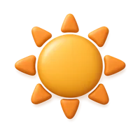 Sun 3D icon