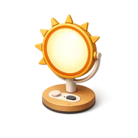 Amber Sun Lamp 3D icon