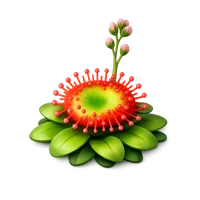 Green Sundew 3D icon