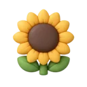 Sunflower 3D icon