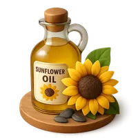 Sunflower Oil 3D icon