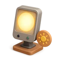 Sun Lamp 3D icon
