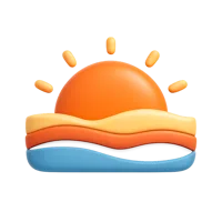 Sunset 3D icon