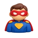 Superhero 3D icon