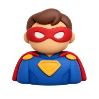 Superhero 3D icon