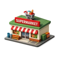 Supermarket 3D icon
