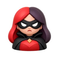 Supervillain Woman 3D icon