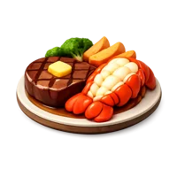 Surf and Turf 3D icon