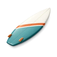 Teal Surfboard 3D icon