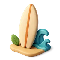 Surfboard 3D icon